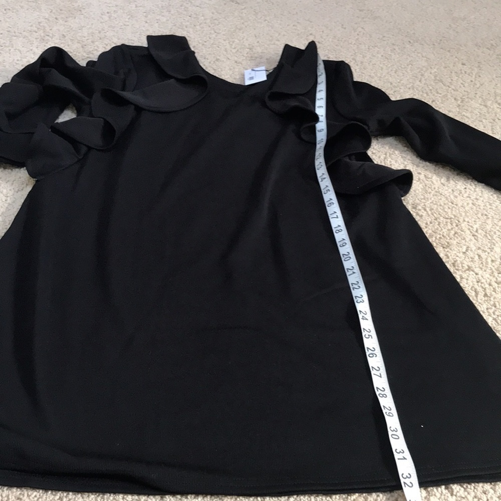 New! Sugar lips medium black ruffled dress. - Picture 8 of 9